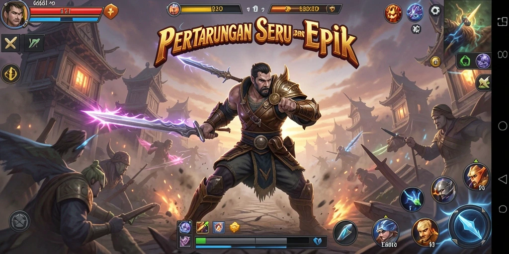 Screenshot utama 666I menunjukkan aksi pertarungan yang mendebarkan.