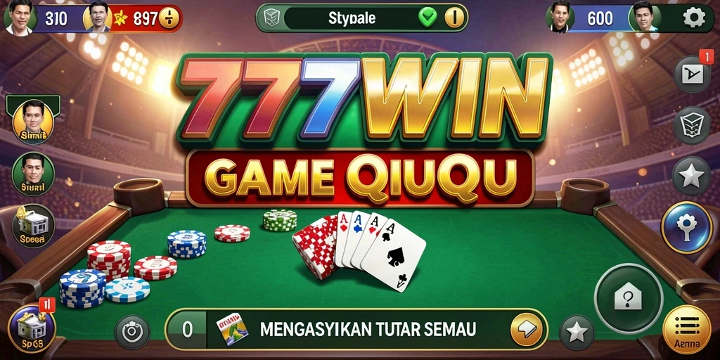 Tampilan gameplay QiuQiu yang menarik dan seru di 777WIN.