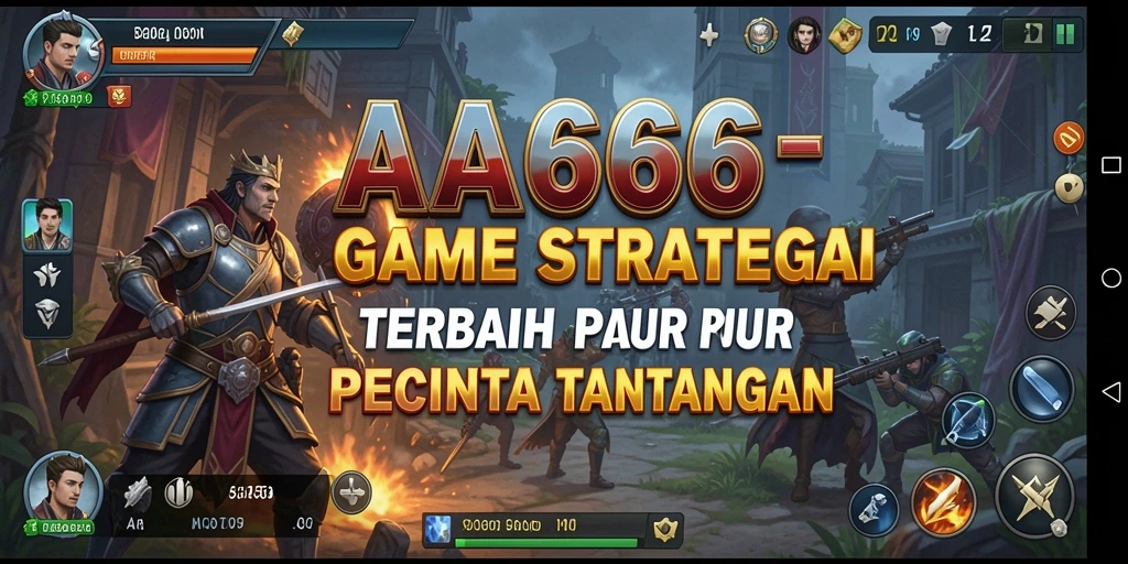 Tangkapan layar utama AA666 menampilkan gameplay strategi yang mendebarkan.
