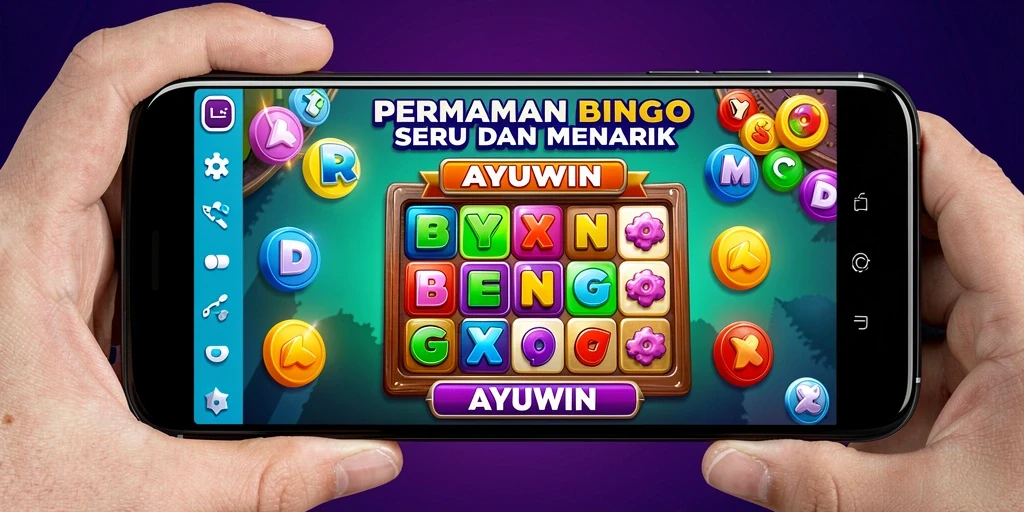 Screenshot dari gameplay AYUWIN menunjukkan suasana seru permainan Bingo.