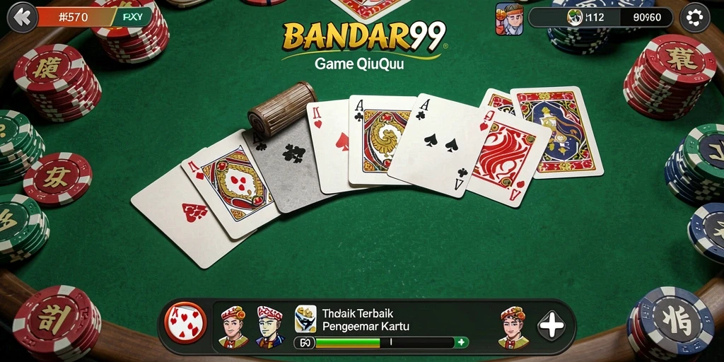 Tampilan gameplay QiuQiu yang menarik dan interaktif.