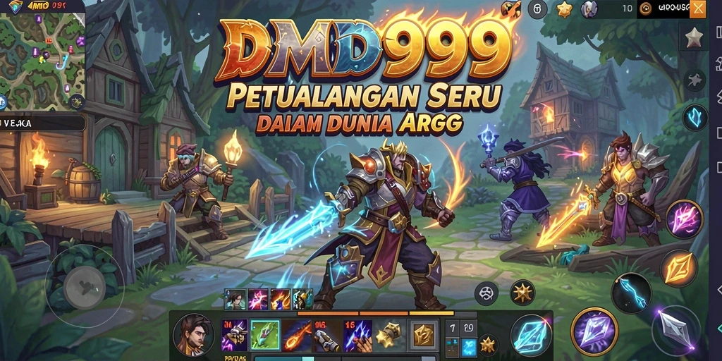 Tampilan gameplay seru di DMD999 dengan pertarungan mendebarkan.