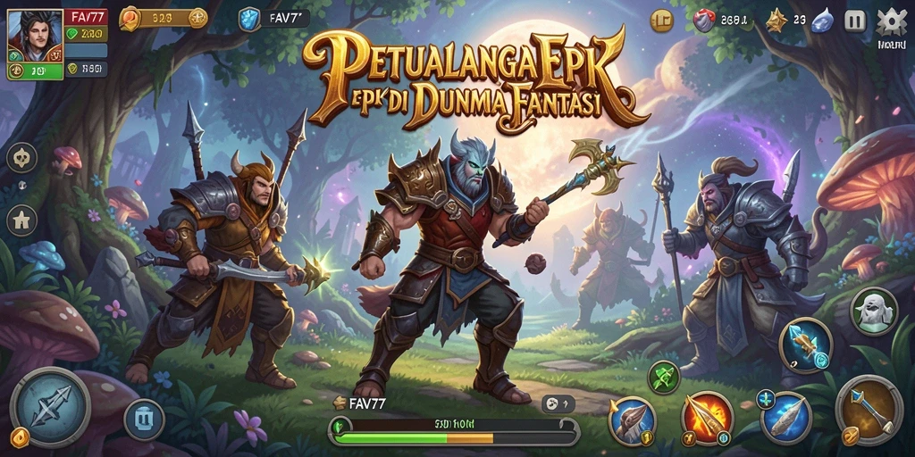 Tampilan gameplay FAV77 yang menampilkan aksi petualangan seru.
