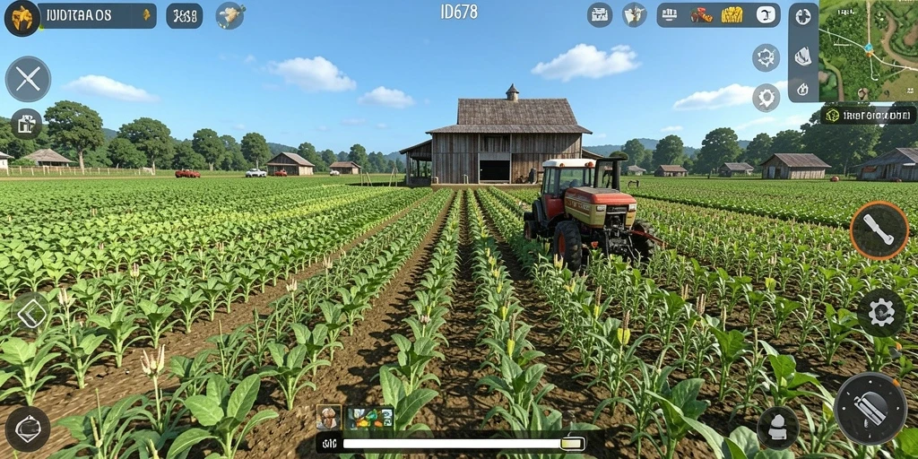 Tangkapan layar menampilkan gameplay <strong>ID678</strong> yang seru dan mendalam dalam bertani.