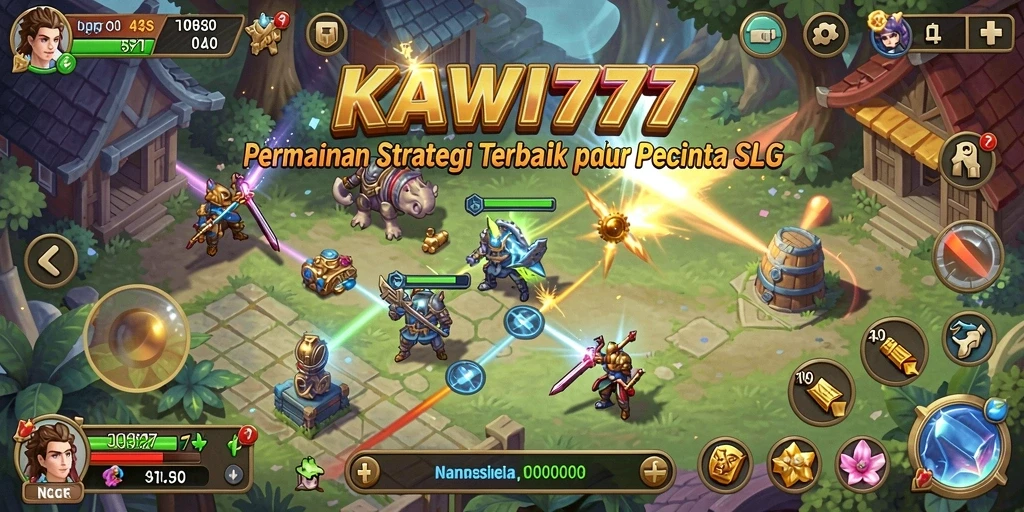 Tampilan gameplay KAWI777 yang seru dan strategis.