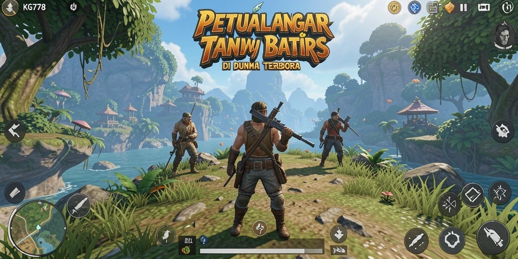 Tampilan epik gameplay dunia terbuka di KG778.