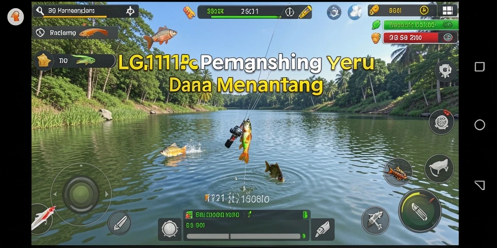 Tangkapan ikan yang hebat dalam gameplay LG111.