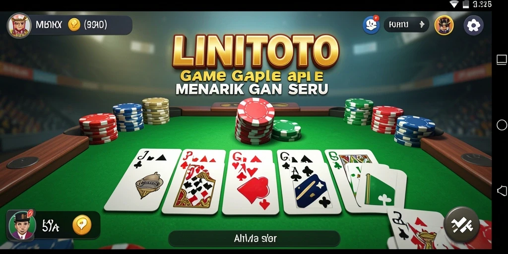 Tampilan gameplay LINITOTO yang seru dan interaktif.