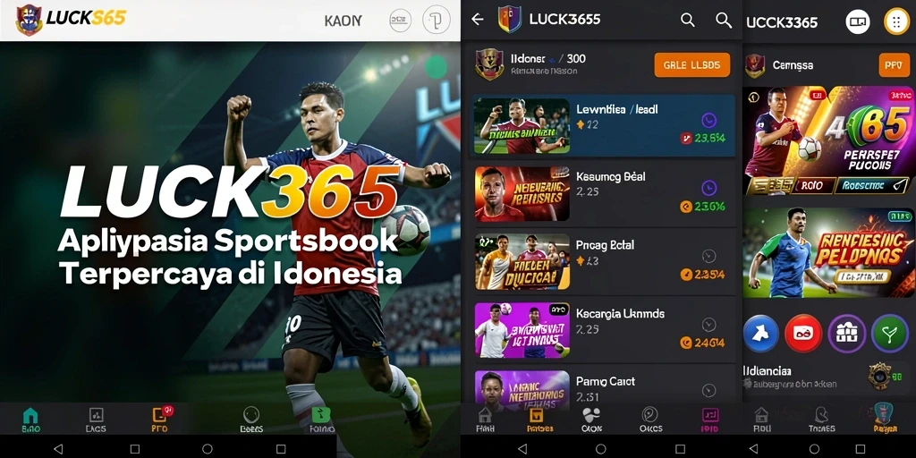 Tampilan gameplay menarik dari aplikasi Sportsbook LUCK365.