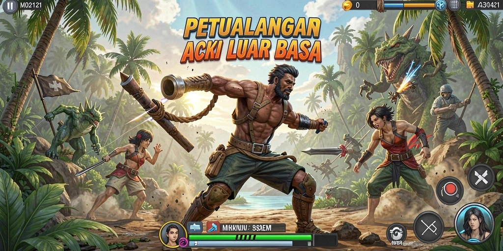 Tampilan gameplay MPO2121 yang penuh aksi dan tantangan.