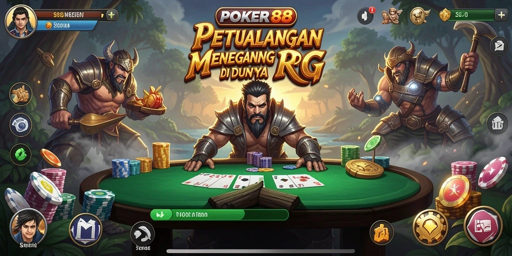 Tampilan gameplay POKER88 yang seru dan penuh aksi RPG.