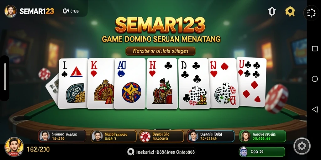 Screenshot dari gameplay seru SEMAR123 yang menunjukkan strategi Domino.