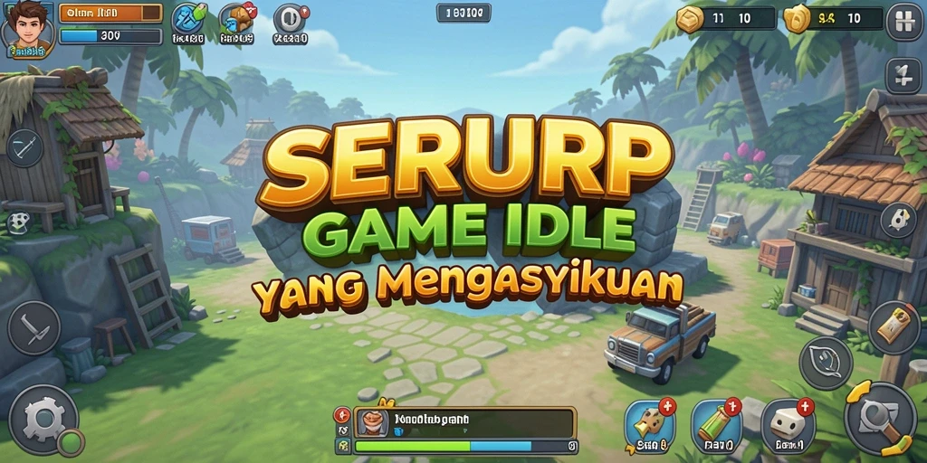 Screenshot SERURP menunjukkan gameplay menarik dan mekanisme idle yang menawan.