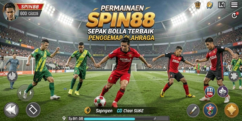 Tampilan gameplay SPIN88 dengan aksi seru di lapangan.