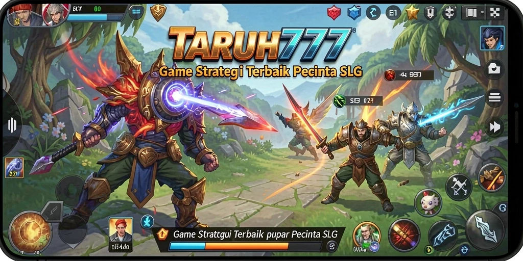 Screenshot TARUH777 menampilkan pertempuran strategi yang epik.