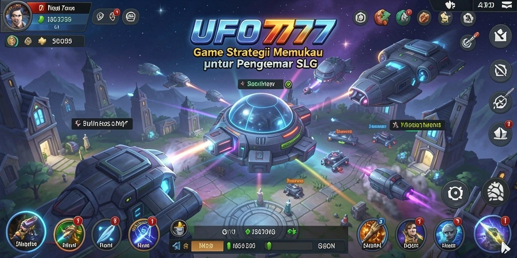 Screenshot UFO777 menampilkan aksi menegangkan dalam gameplay SLG.