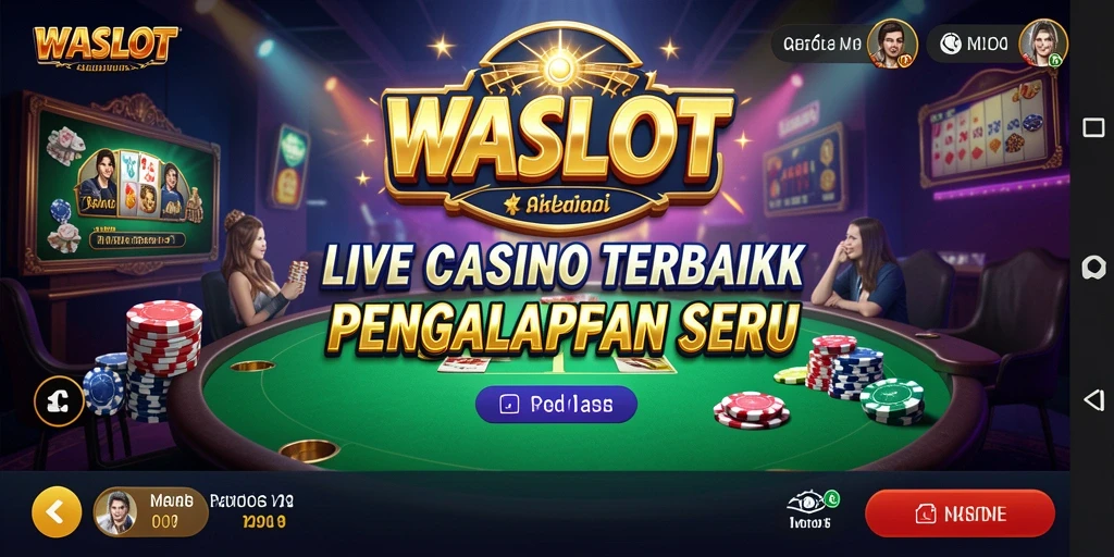 Tampilan gameplay <strong>WASLOT</strong> yang menarik dan interaktif dalam Live Casino.